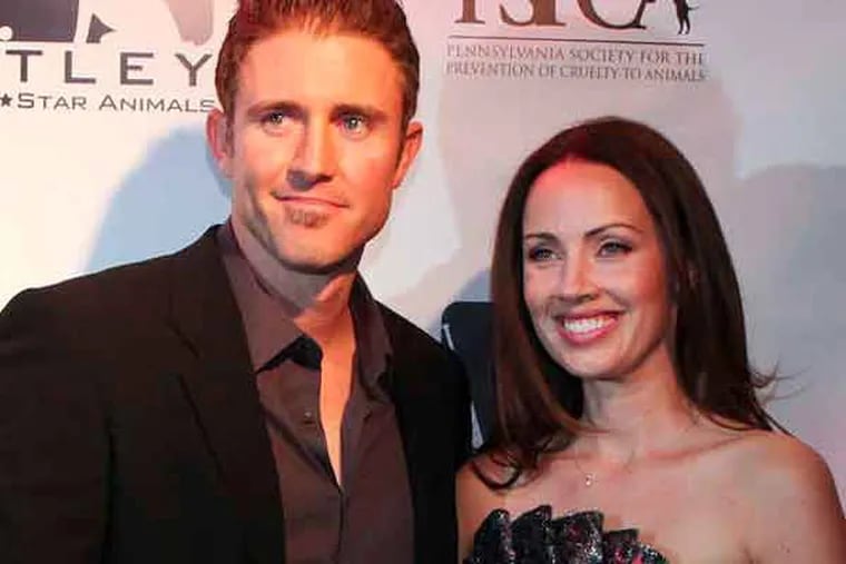 Chase and Jen Utley at their annual Casino Night event benefiting the PSPCA. (Steven M Falk / Staff Photographer)