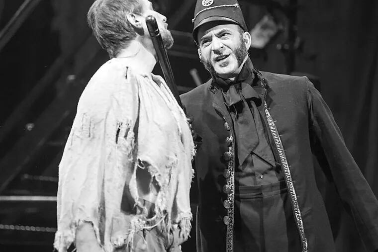 John Smitherman (left) and James Zannelli in "Les Miserables."