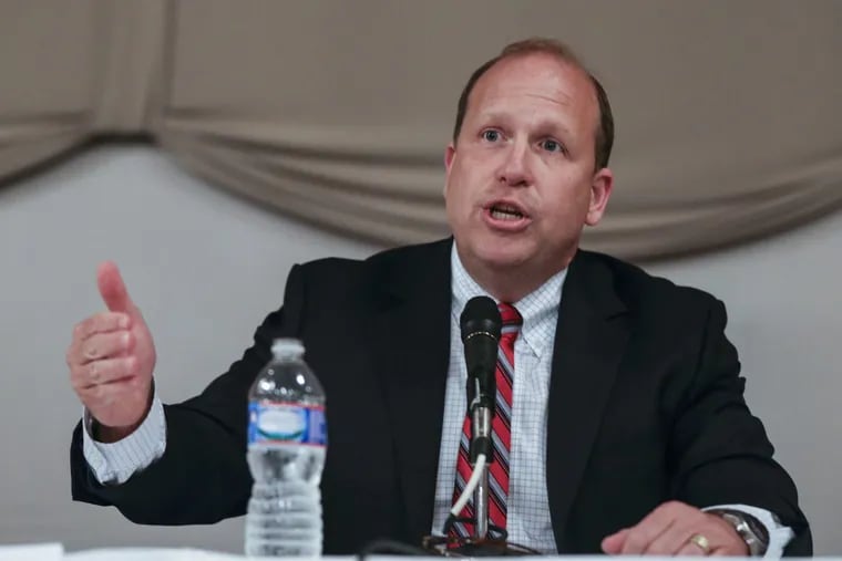 Democratic state Sen. Daylin Leach, still weighing a run for Congress even while facing allegations of improper sexual conduct.