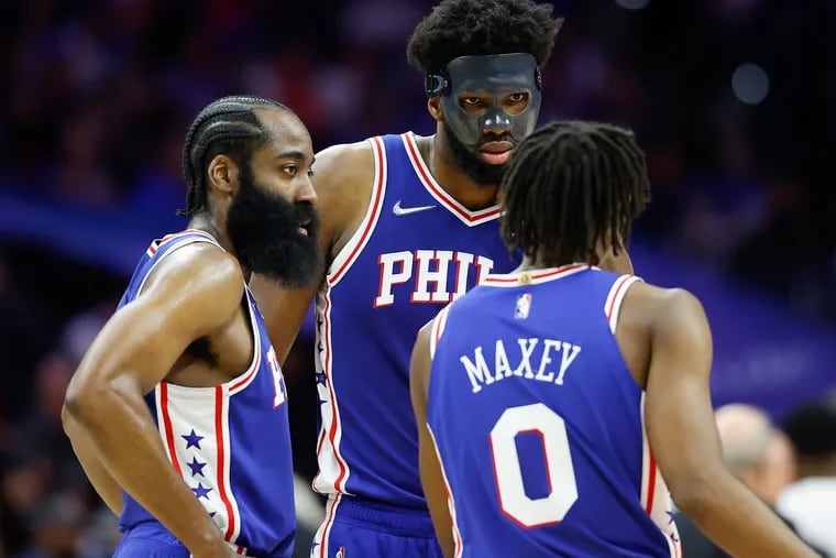 James Harden, Joel Embiid and Tyrese Maxey could return as the Sixers' core if Harden decides to play for the Sixers without hold out or disruption.