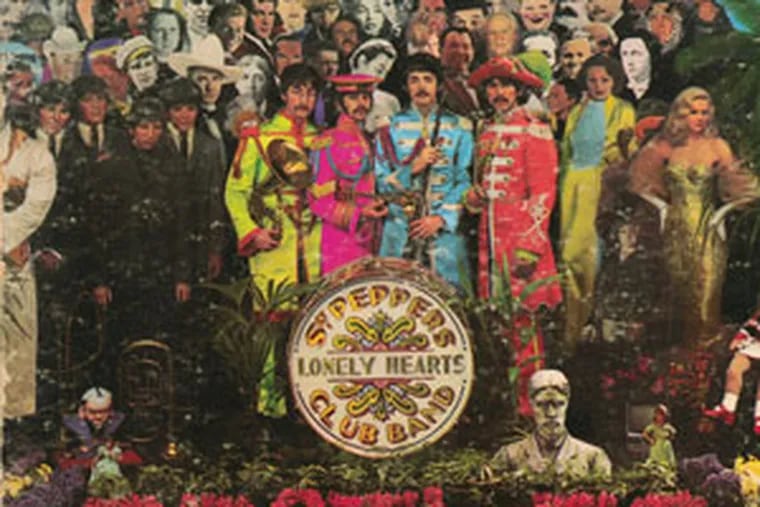 The classic album cover for <em>Sgt. Pepper's Lonely Hearts Club Band</em>.