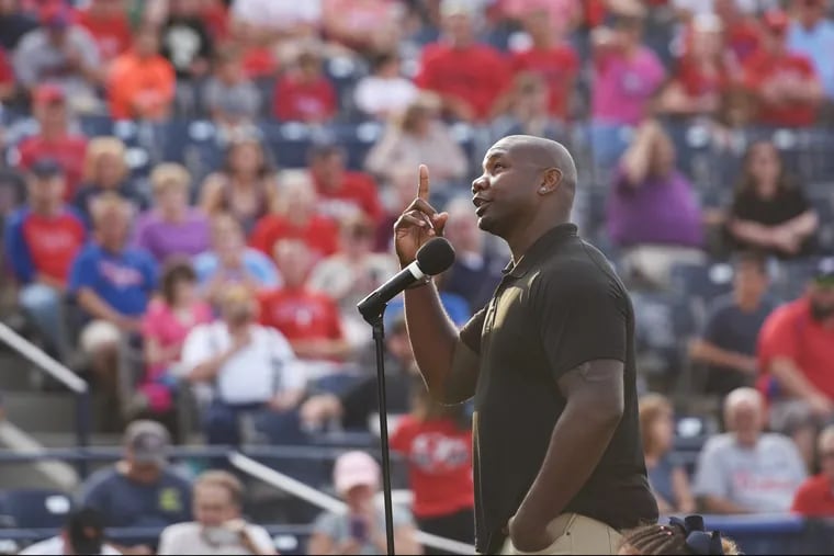 Former Phillie Ryan Howard was inducted into double A Reading's  Baseballtown Hall of Fame Tuesday.