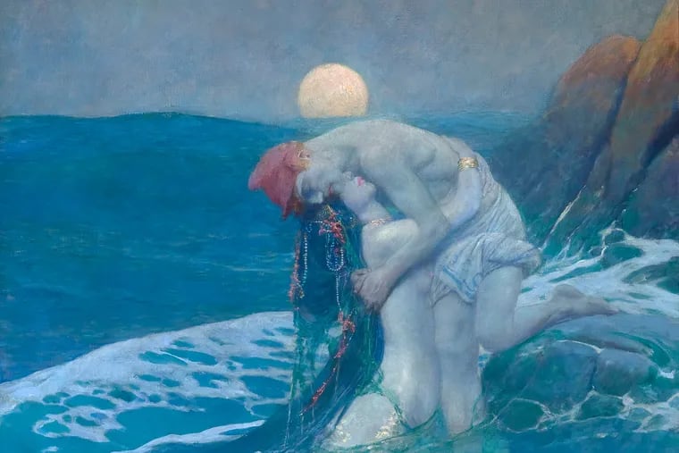 Detail from Howard Pyle's "The Mermaid," (1910), at the Michener Art Museum.