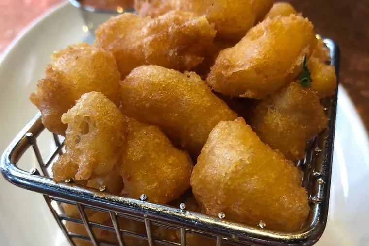 Cheese curds are discounted to $4 during happy hour at City Works in King of Prussia Town Center.