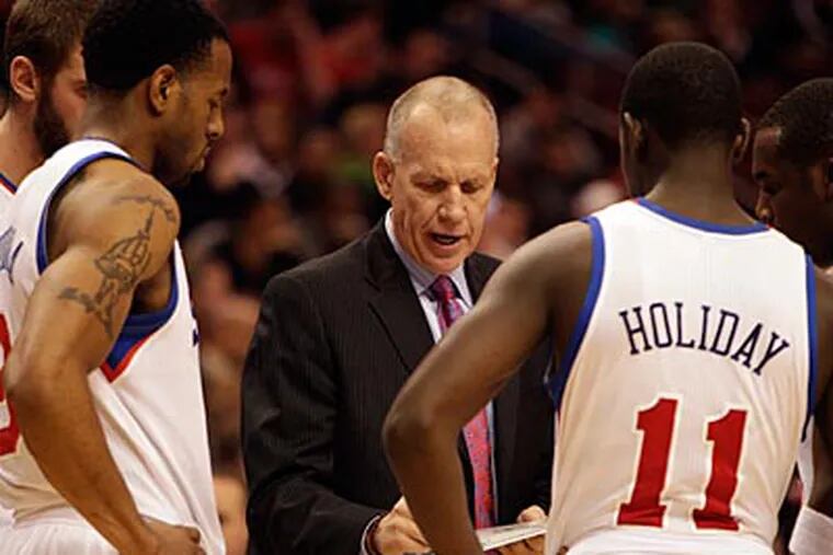 Doug Collins and the Sixers take on the Hawks tonight at the Wells Fargo Center. (David Maialetti/Staff Photographer)
