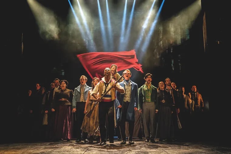 The cast of "Les Misérables," playing at the Kimmel Cultural Campus, Nov. 2-13.
