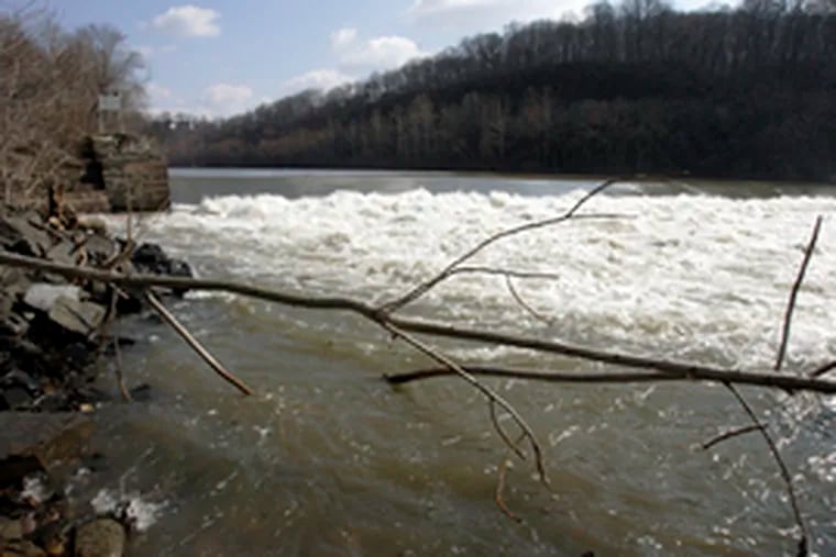 The Black Rock Dam near Phoenixville is one of the main impediments to shad returning upriver to spawn. The dam was built in the early 19th century as part of a canal from upstate Pennsylvania to Philadelphia.