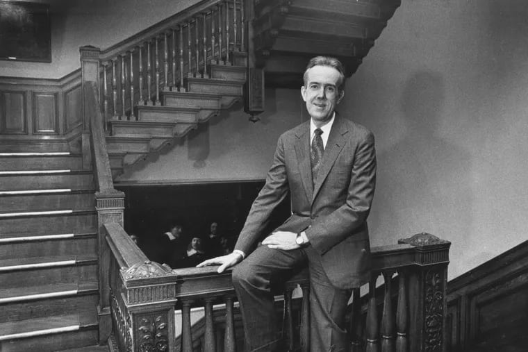 Dean Robert Fitzpatrick shown here at the Curtis Institute of Music in 1989.