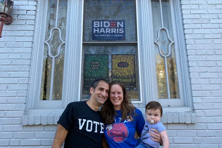 Laura Boyce (center) with family, working hard to get out the vote in Philly.