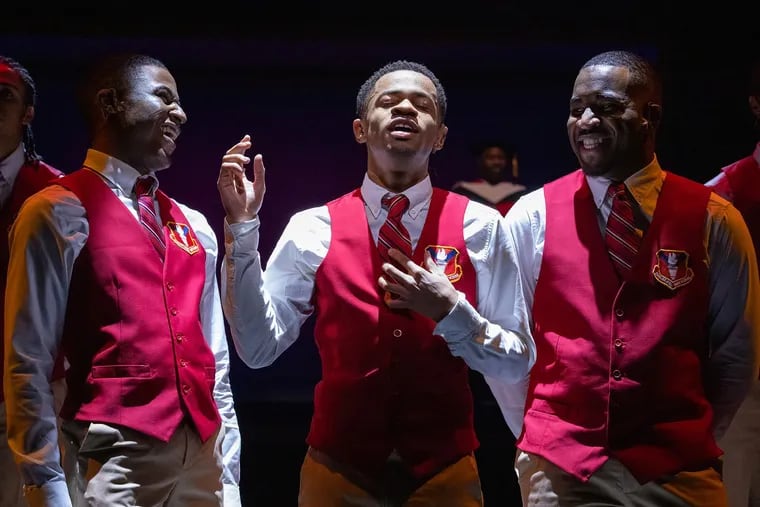 Pictured is: Tristan AndrÃ© (Junior), Justen Ross (Pharus), Jeremy Cousar (Bobby) in Philadelphia Theatre Company's Choir Boy.