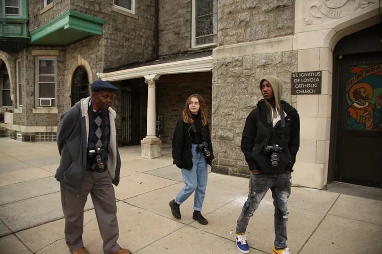 Norman Cain, 75, Natasha Hajo, 20, and Mark Dawkins, 18, spent eight months photographing and writing about West Philadelphia and their own experiences as part of Drexel University's Tripod program. 