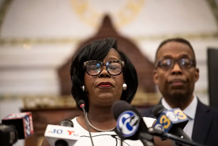 Former Council Majority Leader Cherelle Parker was a member of Council President Darrell L. Clarke's leadership team until she resigned to run for mayor.