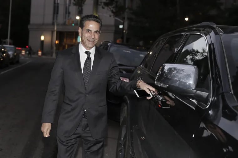 Joey Merlino leaves the Thurgood Marshall Federal Courthouse in Manhattan after being sentenced on Oct. 17, 2018.