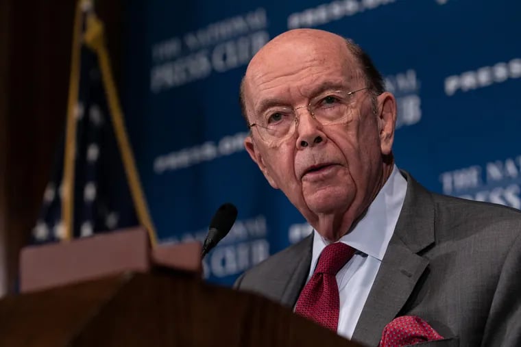 U.S. Secretary of Commerce Wilbur Ross speaks at the National Press Club Headliners Luncheon in Washington, D.C., on Monday, May 14, 2018. (Cheriss May/Sipa USA/TNS)