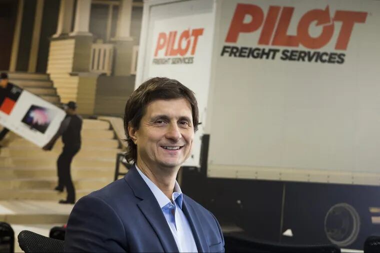 Gordon Branov, CEO of Pilot Freight Services. Pilot, the Delaware Co.-based logistics company, is delivering big for the holidays. The privately-held shipper is running 24/7 to get oversized presents to customers.