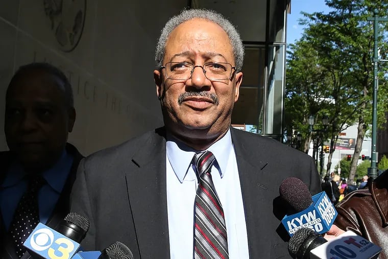 U.S. Rep. Chaka Fattah leaves the federal courthouse in Philadelphia earlier in the week.