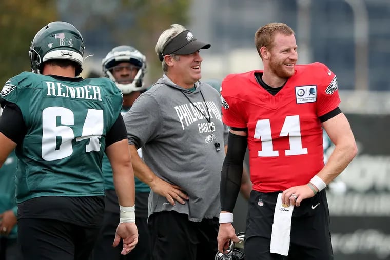 Doug Pederson will begin a 10-day quarantine around July 10, before Carson Wentz joins him at NovaCare on July 22.