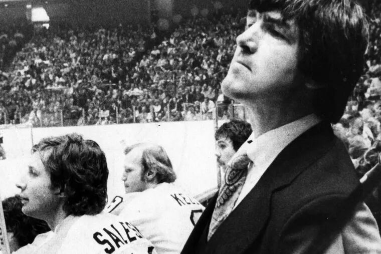 Pat Quinn, while coaching the Flyers.