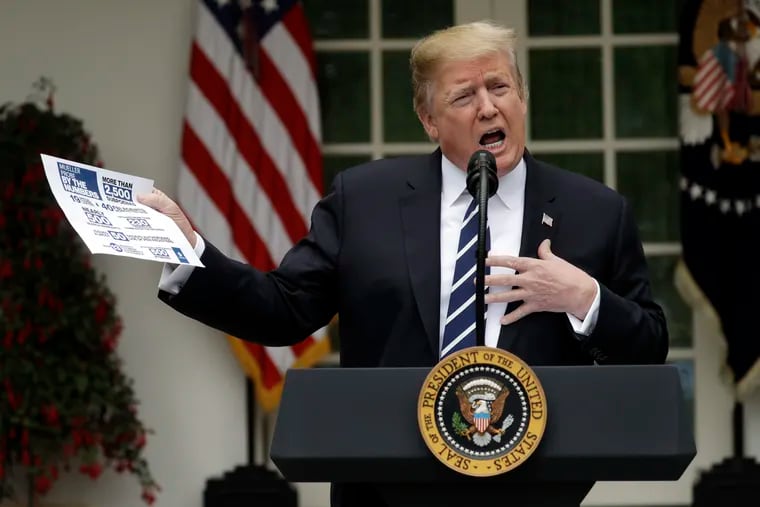 President Donald Trump stormed out of a meeting on infrastructure with Democratic leaders in Washington on Wednesday, after which he addressed reporters in the Rose Garden.