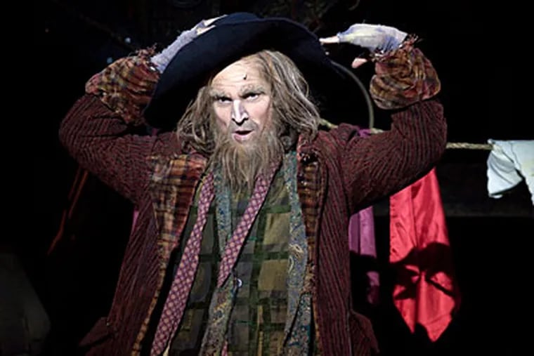 Hugh Panaro, 45, has been onstage since age 13. He plays Fagin, below, in the Walnut's current musical, "Oliver!"