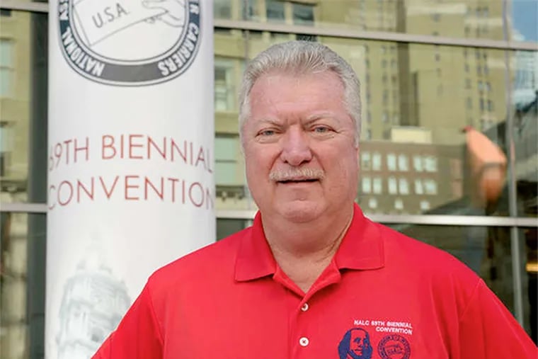 William Lucini, as head of the Philadelphia regional division of the national Association of Letter Carriers, is convention host.