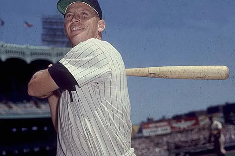 Mickey Mantle's family succeeded in stopping an auction house from trying to sell a corked bat allegedly used by the Mick. (AP file photo)