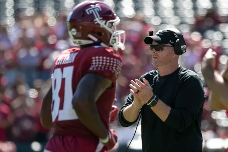Temple coach Rod Carey is trying to get his team back on track. They're 3-4 and are struggling to stop the run.