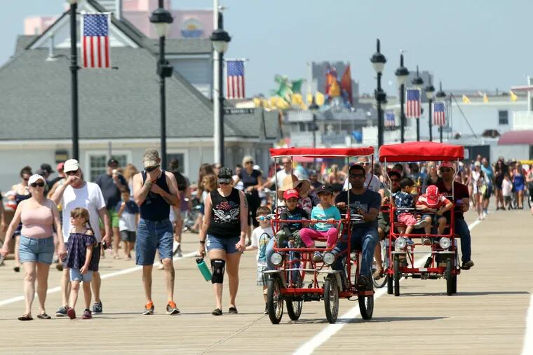 The Boardwalk was crowded for a sunny and warm start to the Memorial Day Weekend in Ocean City last year.