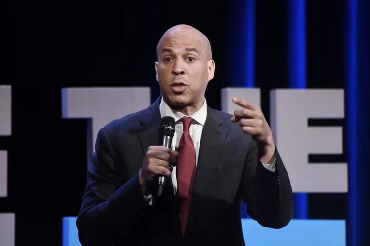 Democratic presidential candidate Sen. Cory Booker (D., N.J.) speaks at the "2019 We The People Membership Forum"  April 1, 2019 in Washington, DC.