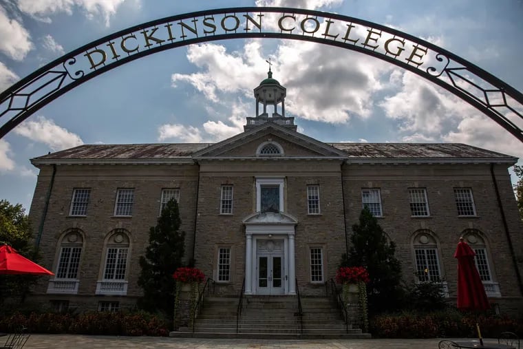 Dickinson College in Carlisle is one of a handful of schools that have at least temporarily gone "test-blind," meaning they won't consider standardized test scores in admissions.