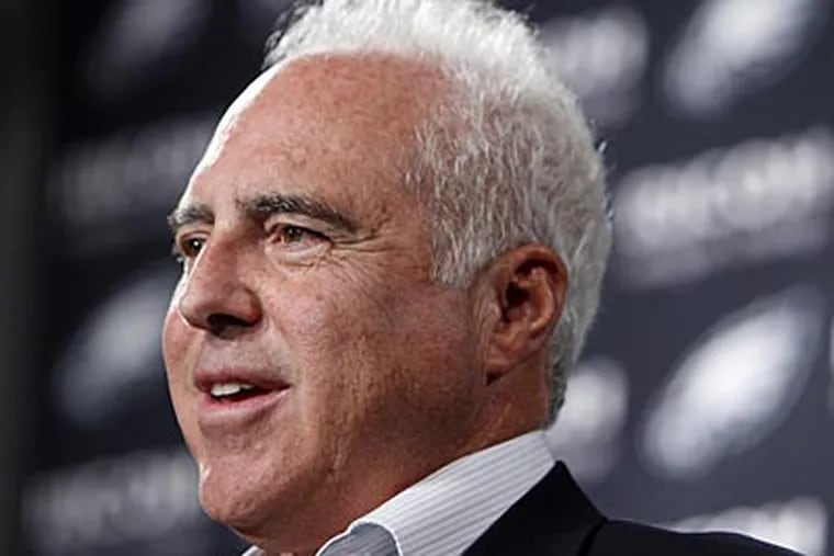 "I let Andy make that call," Jeffrey Lurie said of Andy Reid making Juan Castillo defensive coordinator. (David Maialetti/Staff file photo)