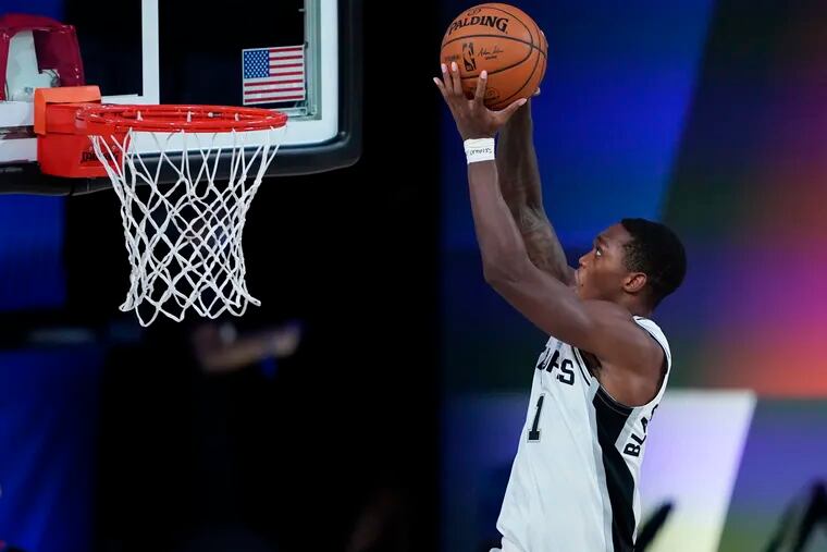 Lonnie Walker IV will be tasked with picking up the load for the undermanned Spurs team Monday night against the Sixers.