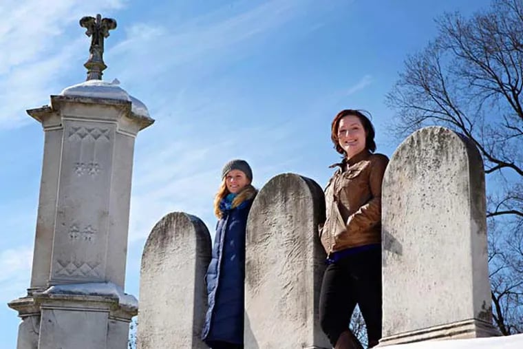 Lee Hood (left) and Kim Jovinelli (right) will lecture at Laurel Hill Cemetery; their topic, "An Indecent Proposal: Erotica  in the American Civil War." Times are 6:30 p.m. and 8 p.m. on Thursday, February 13. ( MICHAEL S. WIRTZ / Staff Photographer )