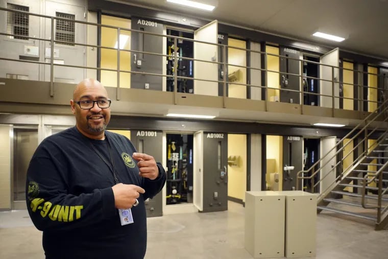 Corrections Secretary John Wetzel leads a tour through the newest prison in Pennsylvania Friday, September 01, 2017 at State Correction Institution Phoenix in Skippack, Pennsylvania. The facility is inching closer to opening, two years late, to replace Graterford Prison at a cost of $400 million. (WILLIAM THOMAS CAIN / For The Philadelphia Inquirer)