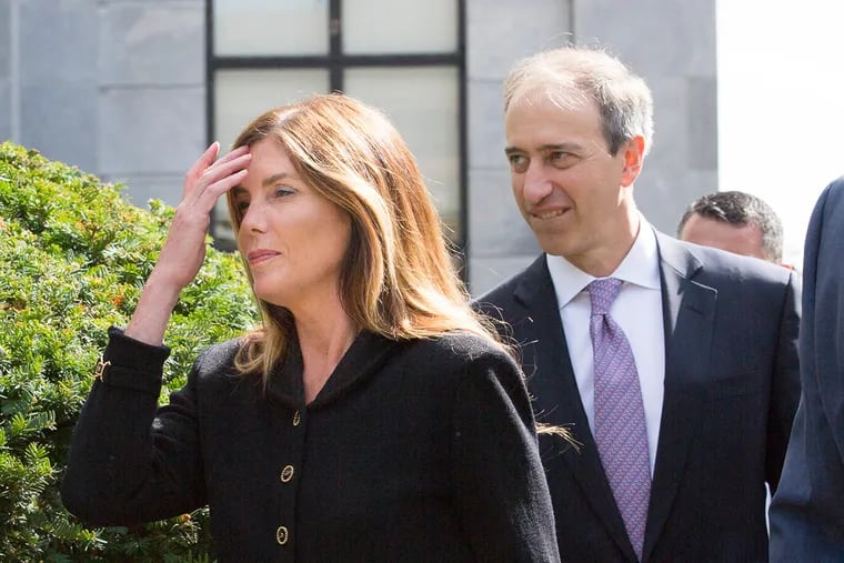 Attorney General Kathleen Kane leaves the courthouse on Monday, Aug. 15, 2016.