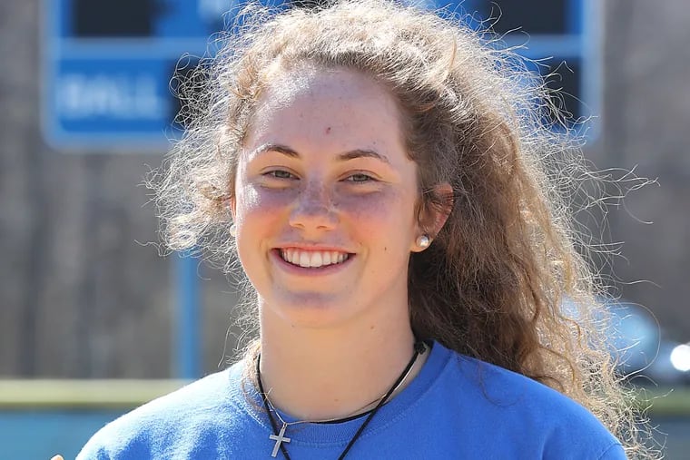 Haylei Archer, a pitcher of Northern Burlington HS Softball Team
March 28,2019  AKIRA SUWA / For The Inquirer.