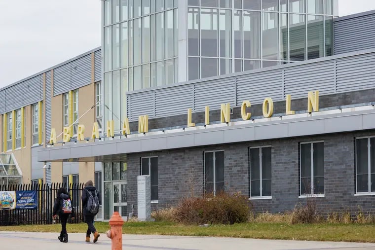 Lincoln High, in the Northeast, has over 2,000 students in a building constructed for 1,500. Overcrowding has led the Philadelphia School District to spend $400,000 on classroom dividers that staff say make for difficult learning conditions.