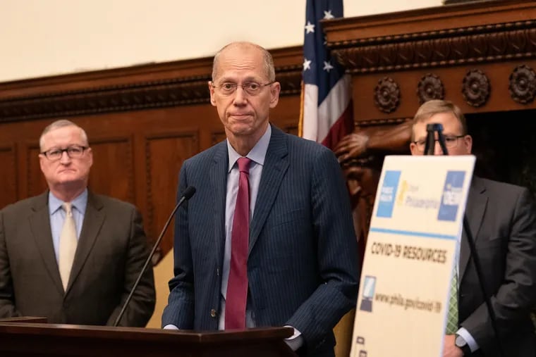 Philadelphia Health Commissioner Thomas Farley provides coronavirus updates during a City Hall press conference on March 17, 2020.