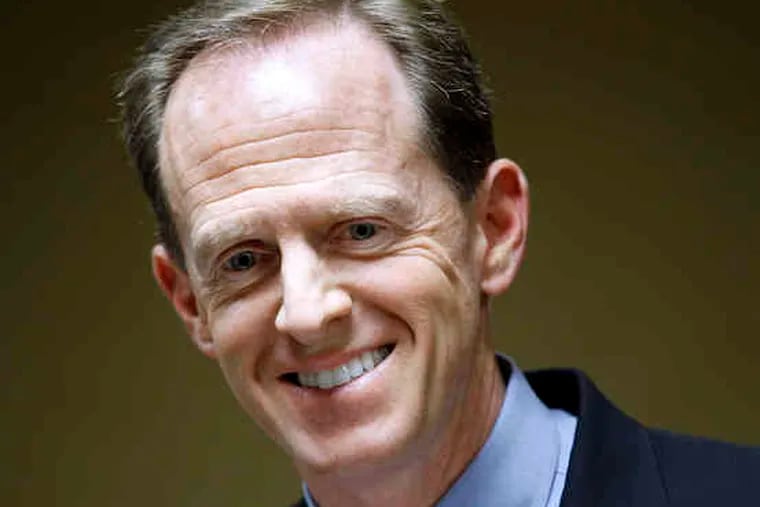 GOP Senate candidate Pat Toomey (left) benefits from ads funded by the U.S. Chamber of Commerce. U.S. Rep. Joe Sestak (right), the Democratic candidate, has VoteVets in his corner, taking advertising shots at Toomey.