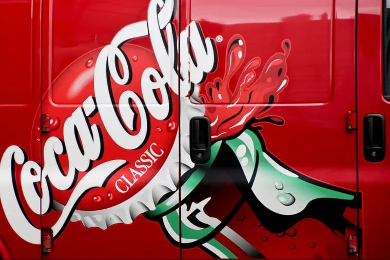 A Coca-Cola delivery van painted in “Classic Coke” style hauls soda in Pennsylvania. The regional Pepsi affiliate, which recently signed a labor contract with Teamsters Local 830 in Philadelphia, could benefit if a threatened Coke strike materializes. Workers say the company plans to stop funding their pension plan.