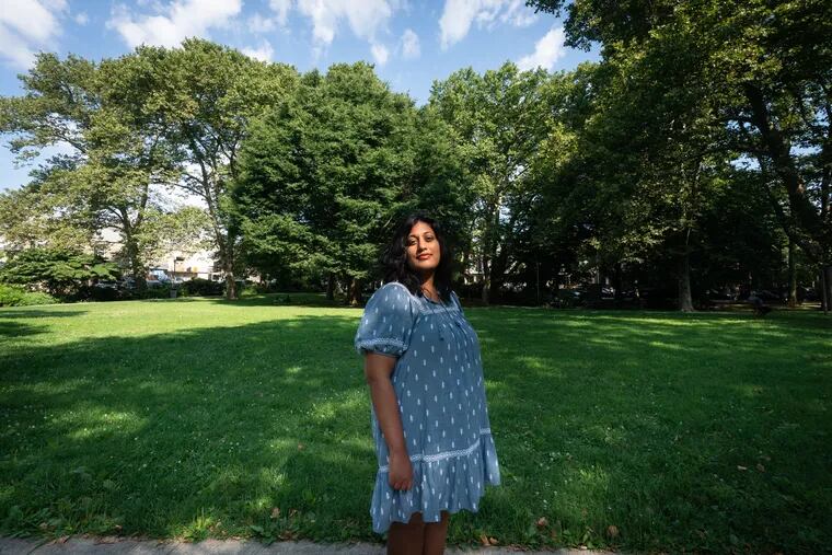 Eshani Surya, in Clark Park in Philadelphia.