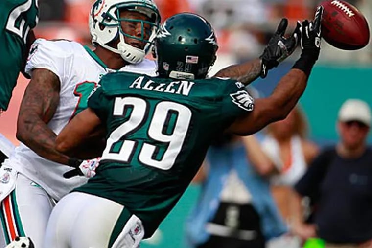 Nate Allen projects to be one of the Eagles' starting safeties next season. (David Maialetti/Staff Photographer)