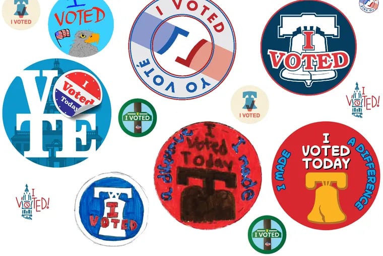 Finalists for Philadelphia’s new “I Voted” stickers