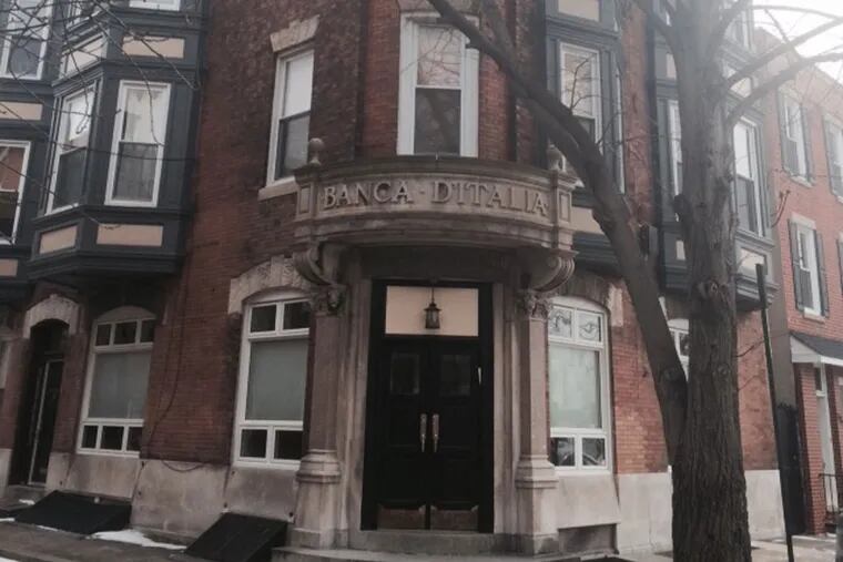 The Banca D'Italia building is probably the best preserved of the former banks that dotted Seventh Street.