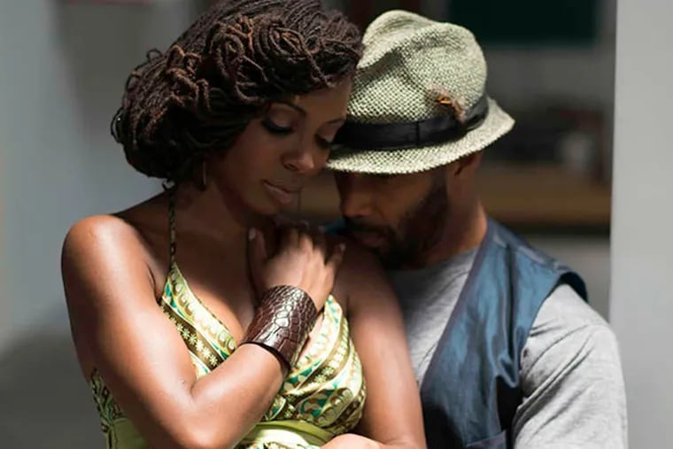 Shanola Hampton (left) and Omari Hardwick portray spoken word artists who fall in love in Charles Murray's debut feature, THINGS NEVER SAID. (Photo: Frank Jackson)