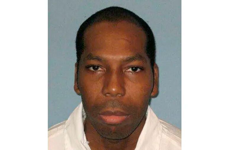 FILE - This undated file photo from the Alabama Department of Corrections shows inmate Dominique Ray.  A federal appeals court has stayed the execution of Ray, a Muslim inmate in Alabama who says the state is violating his religious rights by not allowing an imam at his lethal injection.