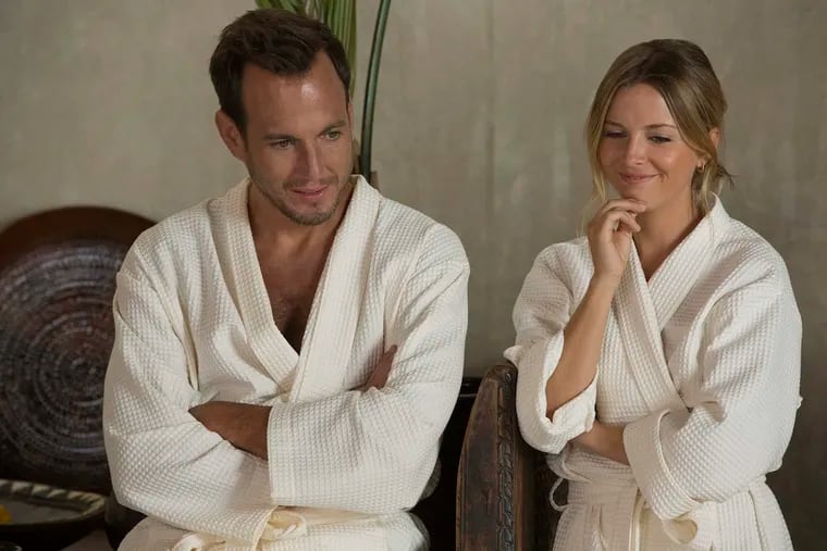 In &quot;Flaked,&quot; a new dramedy on Netflix, Will Arnett stars as Chip, with Ruth Kearney as London. Chip is a thoroughly unlikable screw-up who nevertheless lives an aspirational life of little responsibility other than sleeping with gorgeous coeds.