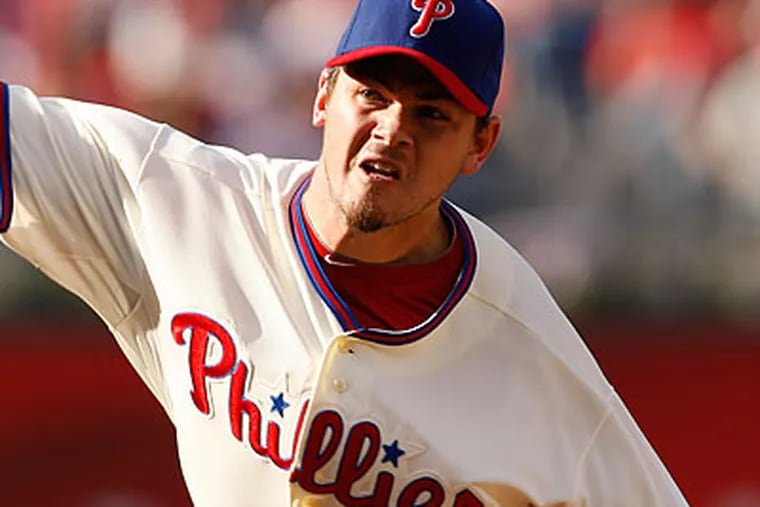 Chad Durbin and the Phillies' bullpen have been overworked because of the starters' recent lack of efficiency. (Ron Cortes/Staff file photo)