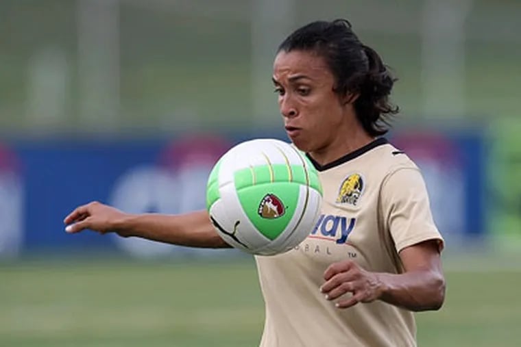 Four-time FIFA player of the year Marta lead FC Gold Pride to a 3-1 win over the Independence. (Robyn McNeil / Philadelphia Independence)