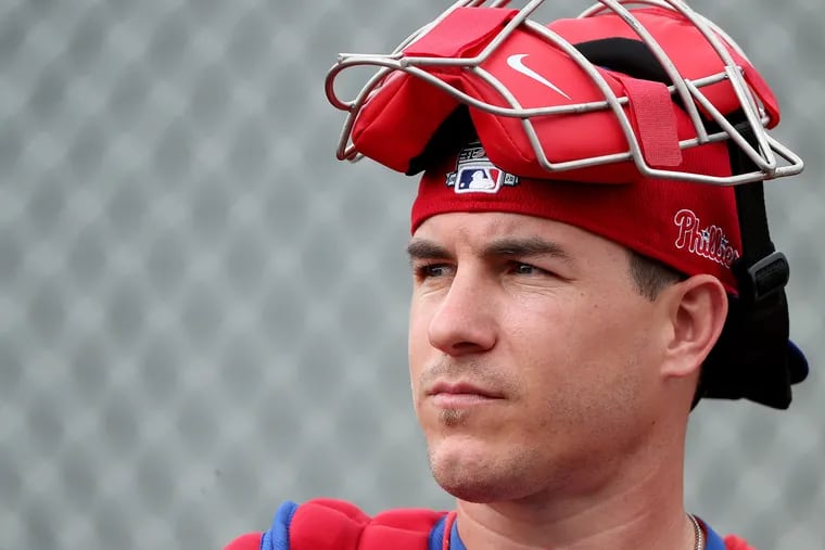 Phillies catcher J.T. Realmuto is expected to be a free agent when the market opens in two weeks.